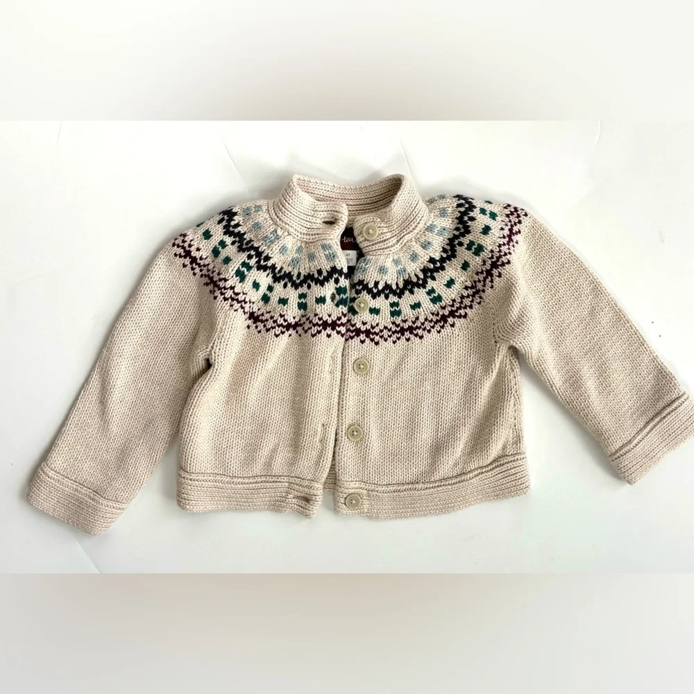 Tea Collection Fall‎ Floral Dress & Fair Isle Sweater Set Bundle - Size 4 / 4T